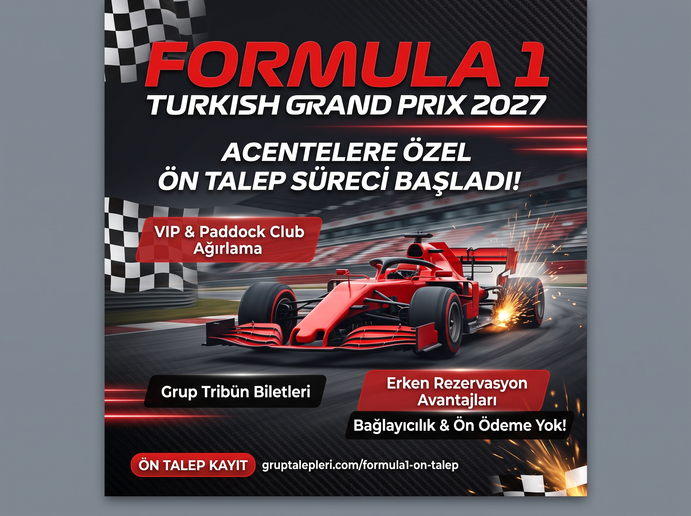 Formula 1 Türkiye Grand Prix 2027 — Acentelere Özel Ön Talep Süreci Başladı
