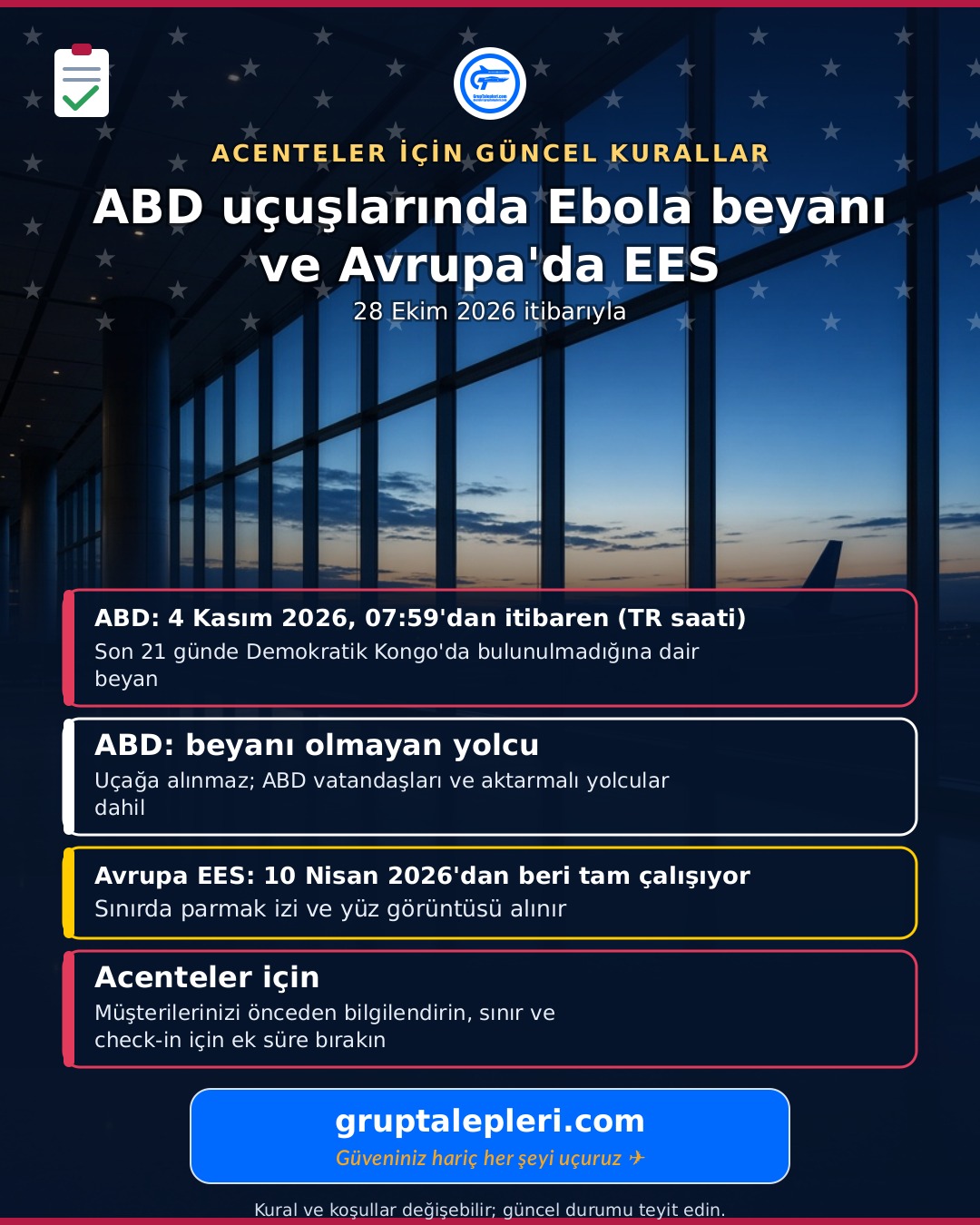 EES Giriş Çıkış Sistemi ve Vize Rehberi: Acenteler İçin Grup Seyahati 2026