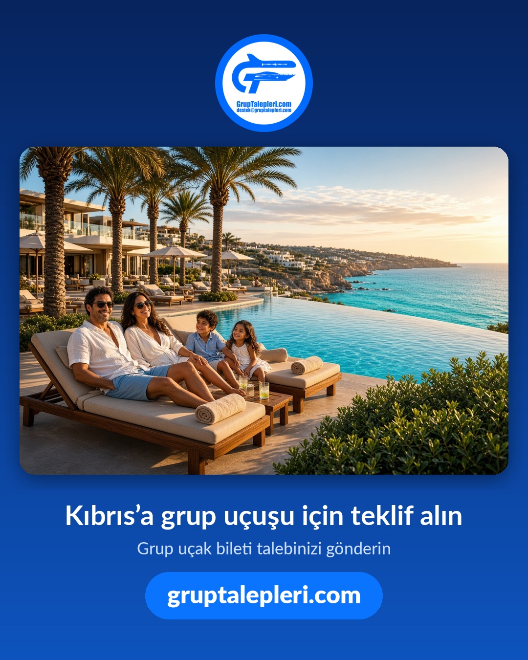 Kıbrıs’a grup uçuşu için teklif alın