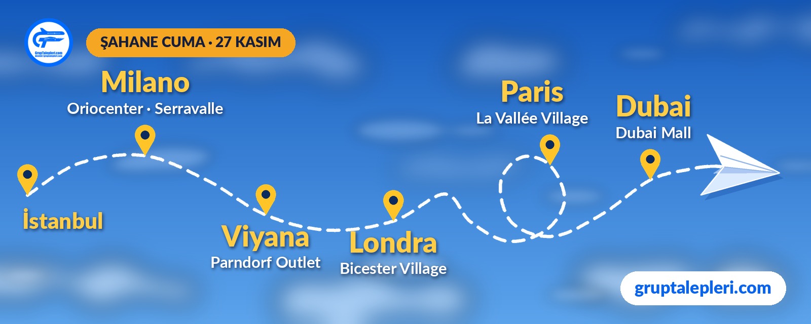Şahane Cuma rotaları: Milano, Viyana, Londra, Paris, Dubai