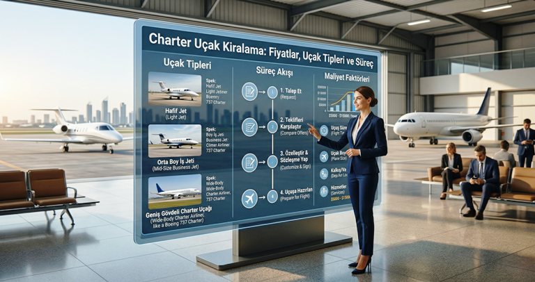 Charter Uçak Kiralama: Fiyatlar, Uçak Tipleri ve Süreç